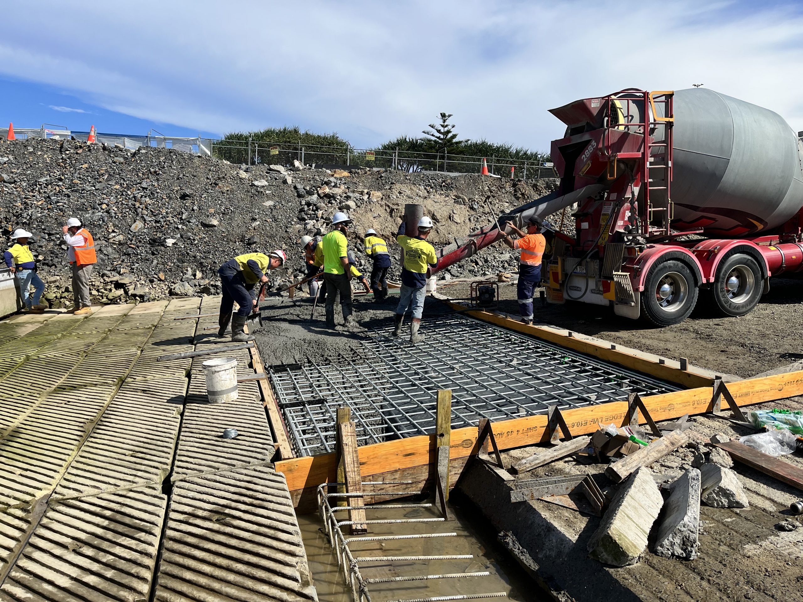 Coffs Concrete Pour